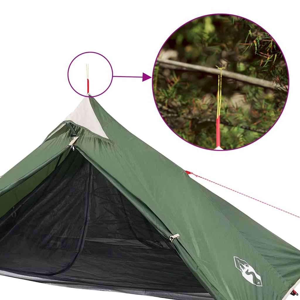 Viseći tipi šator za 1 osobu zeleni vodootporni