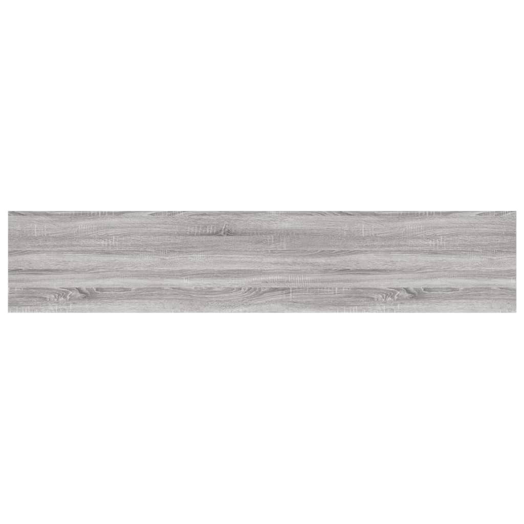 Zidne police 4 kom boja hrasta 100x20x1,5 cm konstruirano drvo