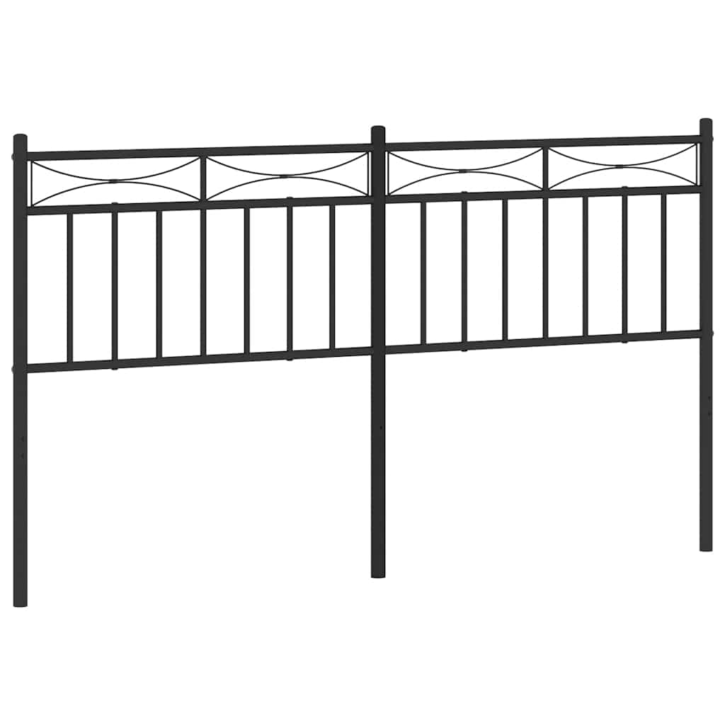 Metalno zamjensko uzglavlje crno 150 cm