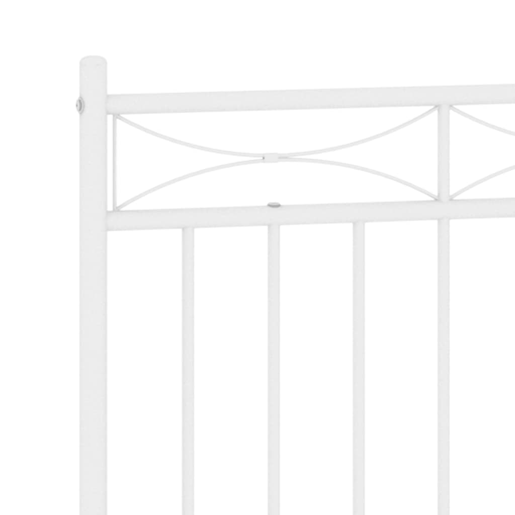 Metalno zamjensko uzglavlje bijelo 150 cm