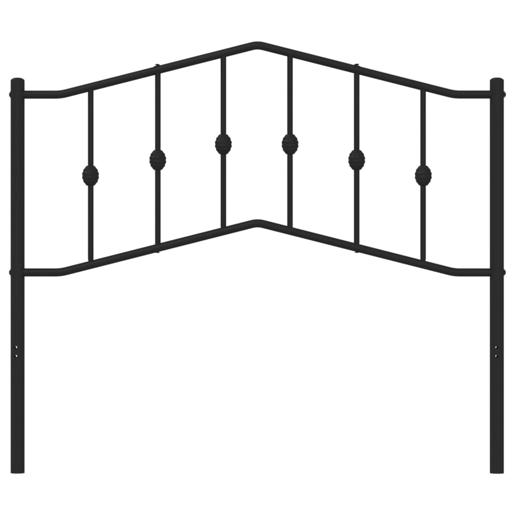 Metalno zamjensko uzglavlje crno 107 cm