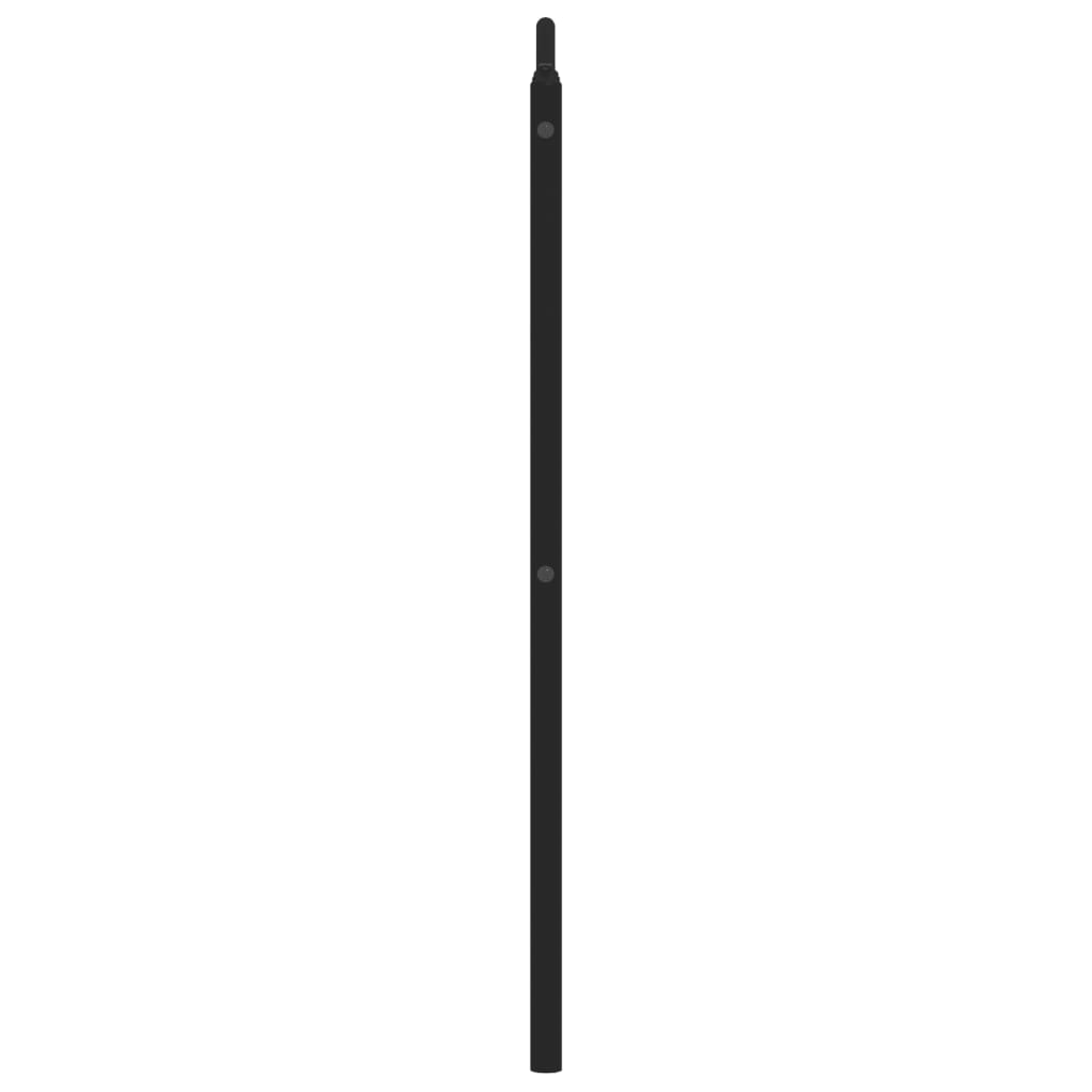 Metalno zamjensko uzglavlje crno 140 cm