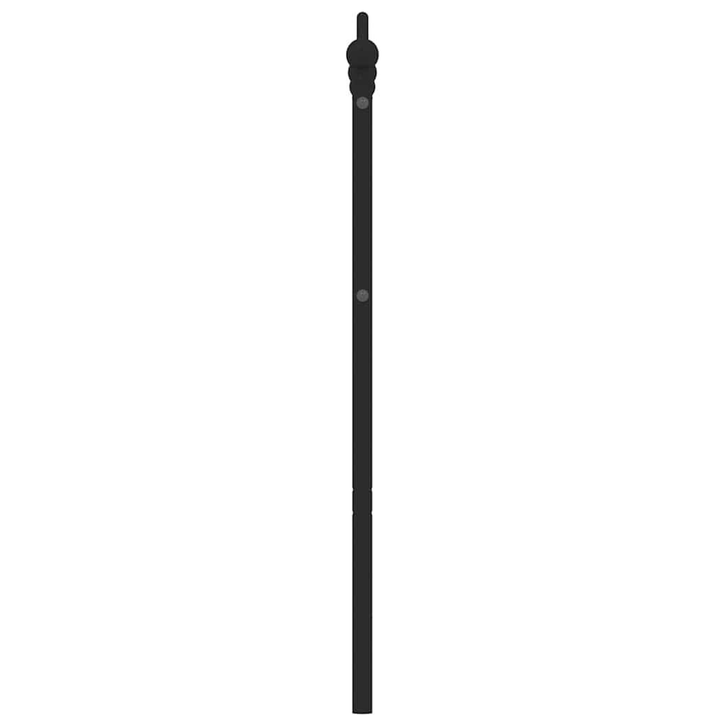 Metalno zamjensko uzglavlje crno 135 cm