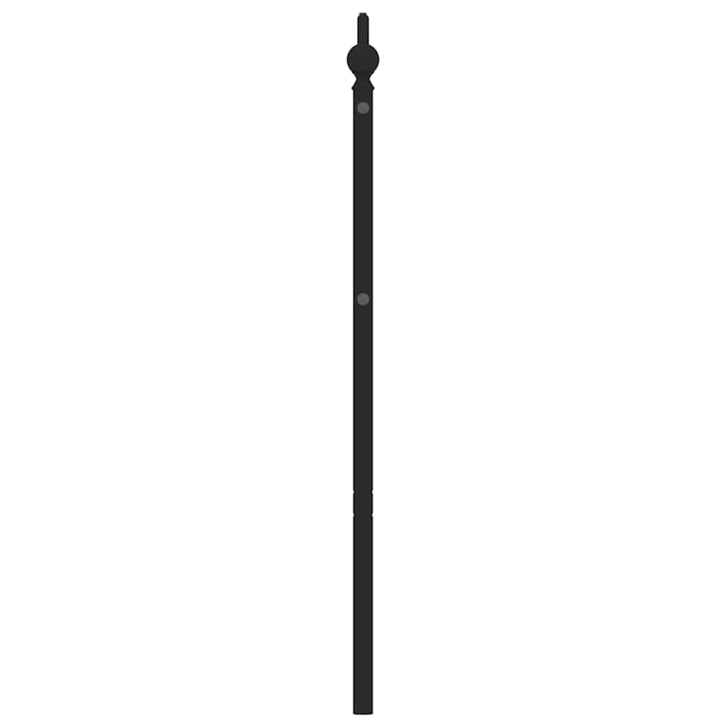 Metalno zamjensko uzglavlje crno 193 cm