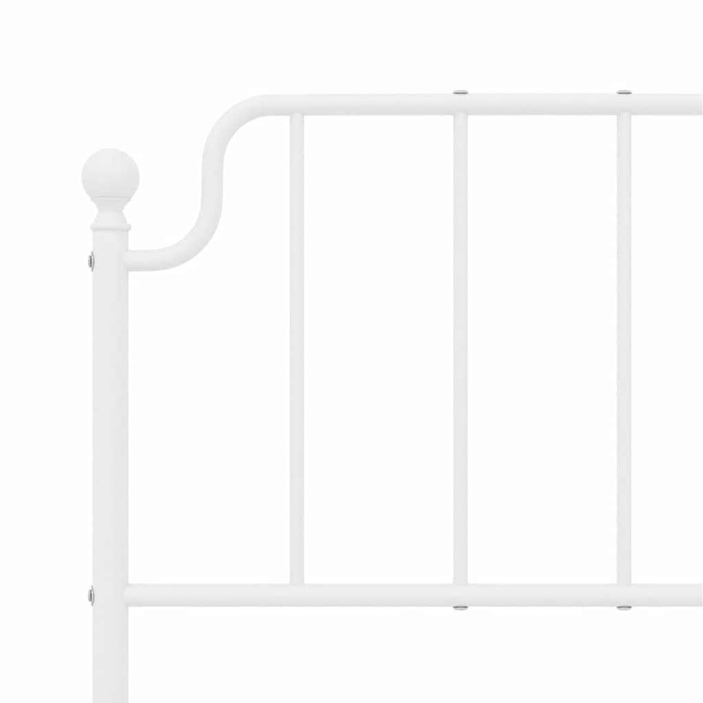 Metalno zamjensko uzglavlje bijelo 150 cm