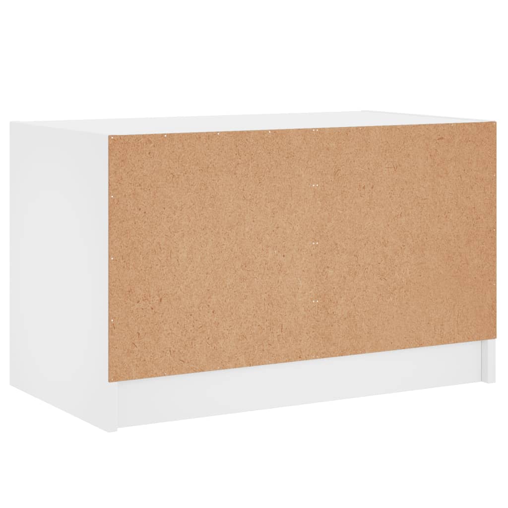 TV ormarić sa staklenim vratima bijeli 68x37x42 cm