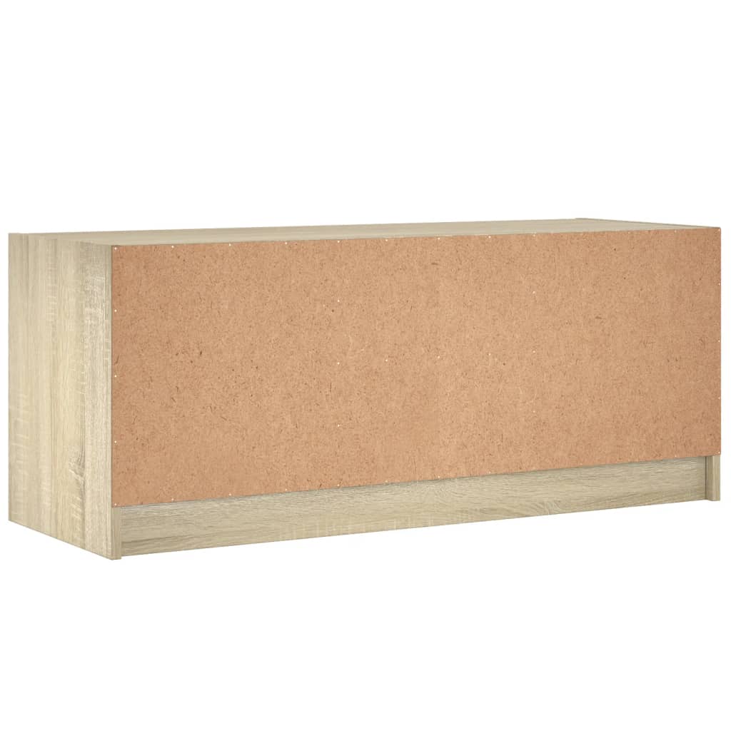 TV ormarić sa staklenim vratima boja hrasta sonome 102x37x42 cm