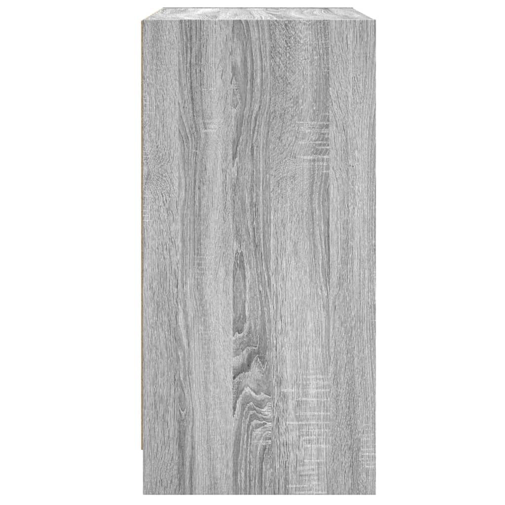 Bočni ormarić sa staklenim vratima boja hrasta 68x37x75,5 cm