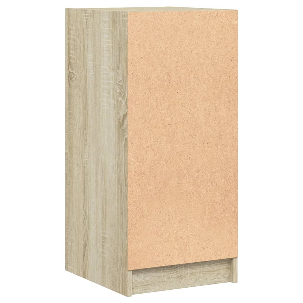 Bočni ormarić sa staklenim vratima boja hrasta 35x37x75,5 cm