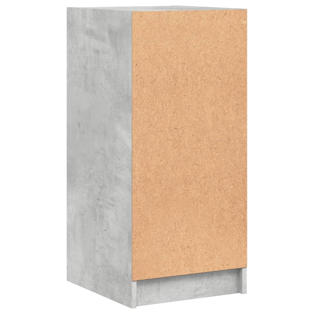 Bočni ormarić sa staklenim vratima boja betona 35x37x75,5 cm