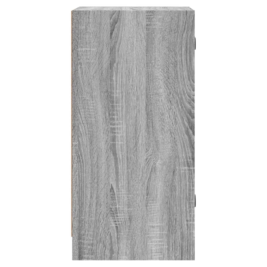 Bočni ormarić sa staklenim vratima boja hrasta 35x37x75,5 cm