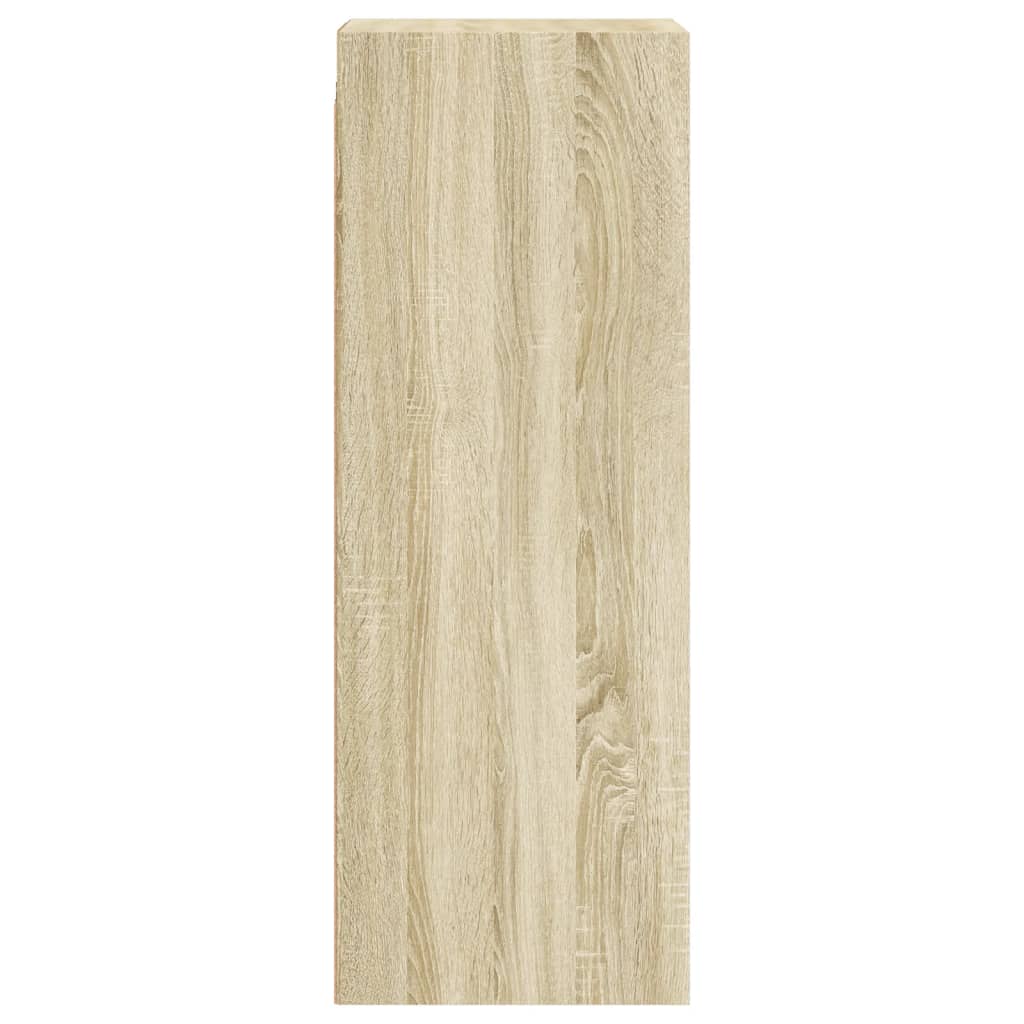 Zidni ormarić sa staklenim vratima boja hrasta 35 x 37 x 100 cm