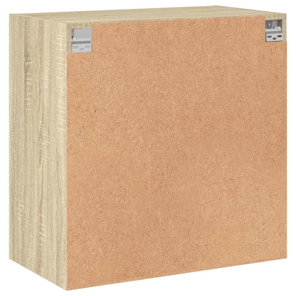 Zidni ormarić sa staklenim vratima boja hrasta 68x37x68,5 cm