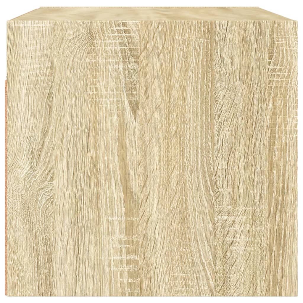 Zidni ormarić sa staklenim vratima boja hrasta 68,5x37x35 cm