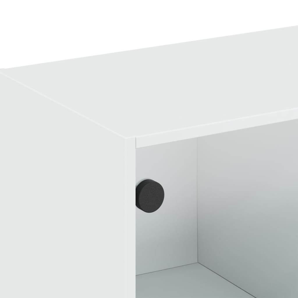 Zidni ormarić sa staklenim vratima bijeli 102 x 37 x 35 cm