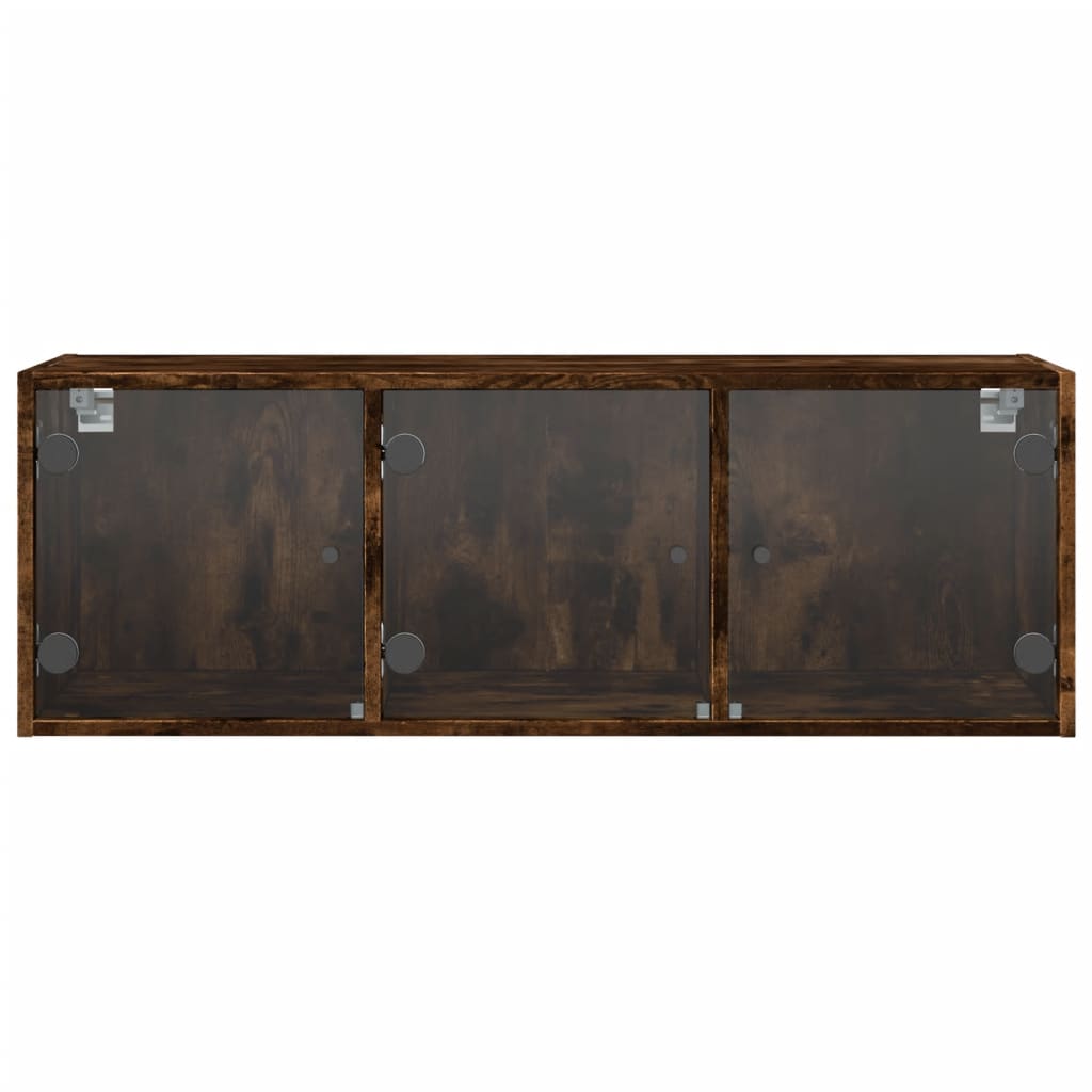 Zidni ormarić sa staklenim vratima boja hrasta 102 x 37 x 35 cm