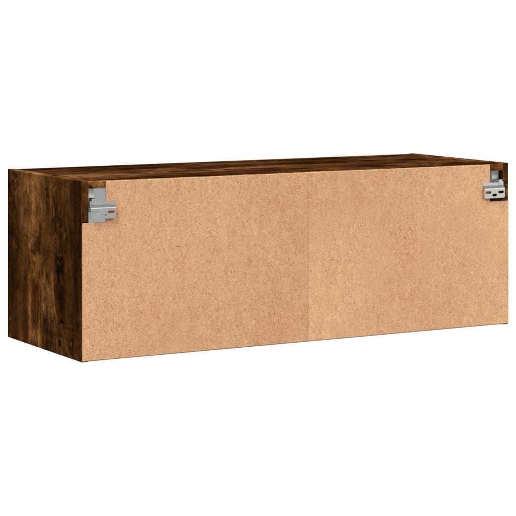Zidni ormarić sa staklenim vratima boja hrasta 102 x 37 x 35 cm
