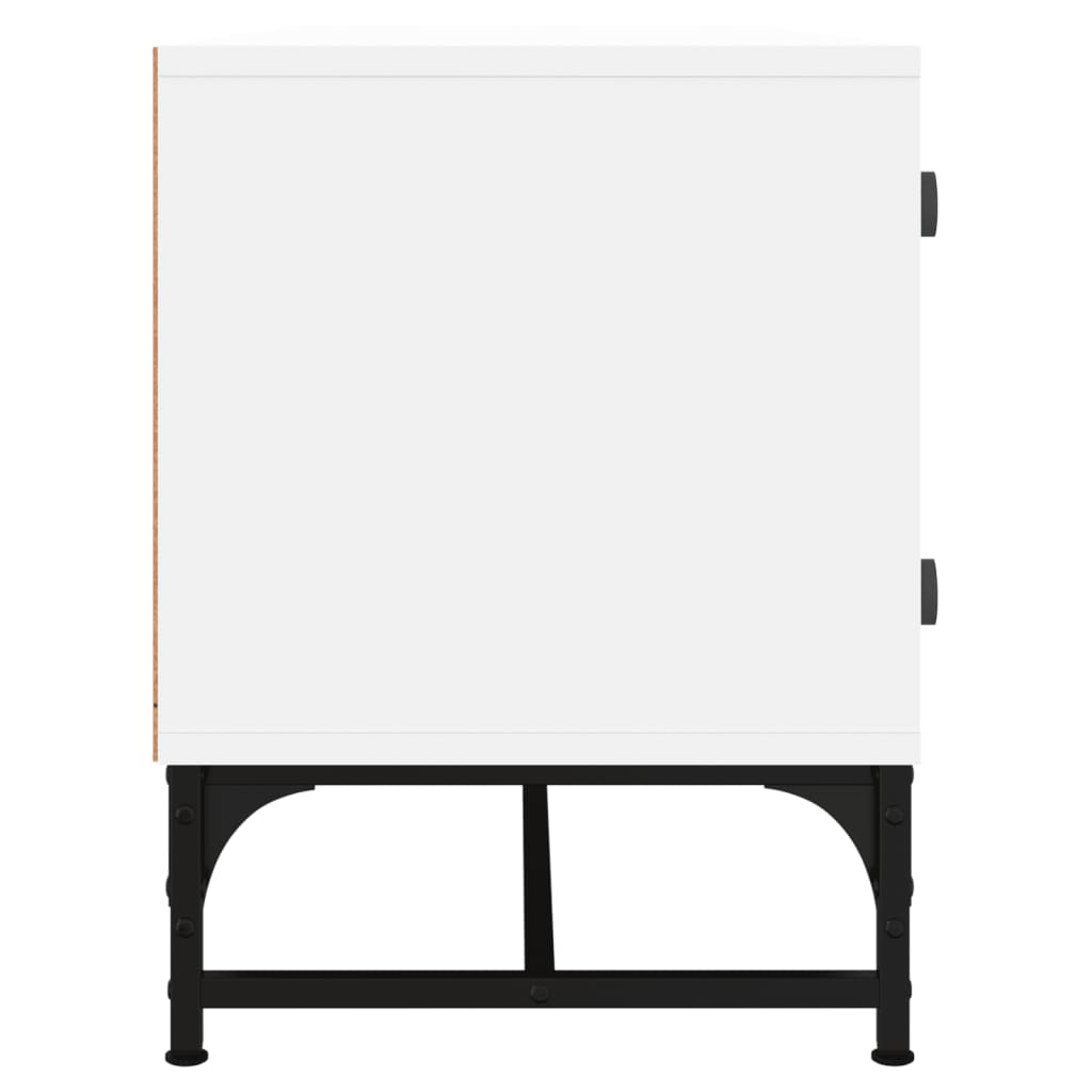 TV ormarić sa staklenim vratima bijeli 102 x 37 x 50 cm