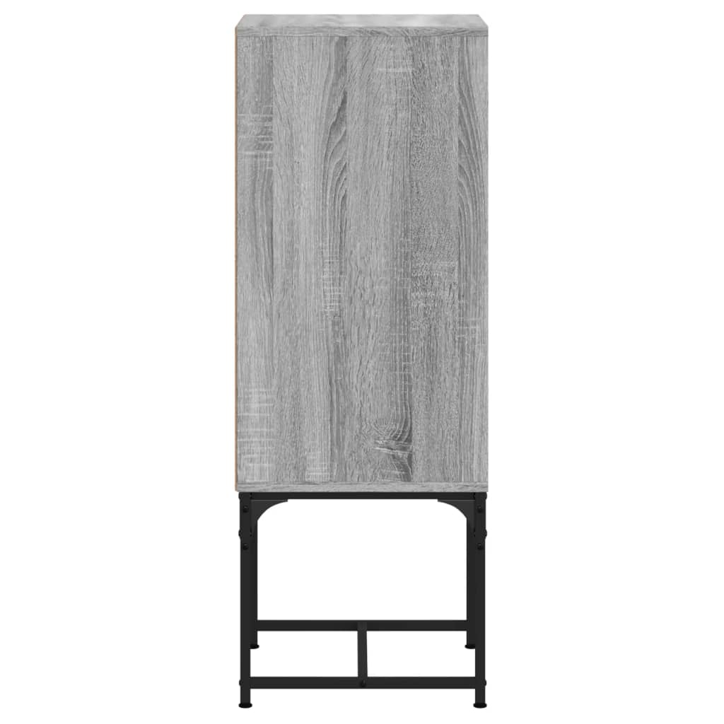 Bočni ormarić sa staklenim vratima boja hrasta 35 x 37 x 100 cm