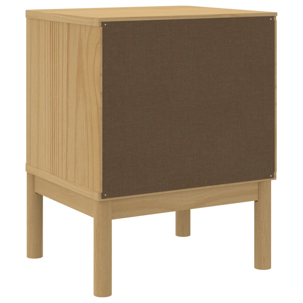 Noćni ormarić FLORO voštano smeđi 45x39x57 cm masivna borovina
