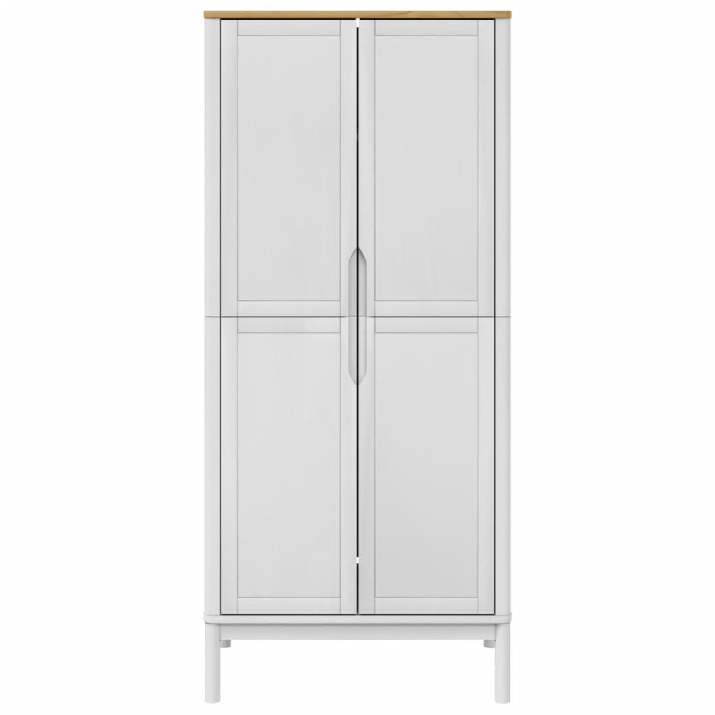 Ormar FLORO bijeli 77 x 53 x 171 cm od masivne borovine