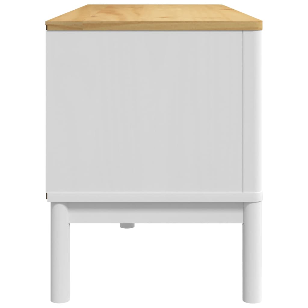 TV ormarić FLORO bijeli 114 x 43 x 55 cm od masivne borovine