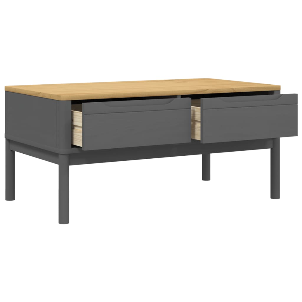 Stolić za kavu FLORO voštano sivi 99x55,5x45 cm od borovine