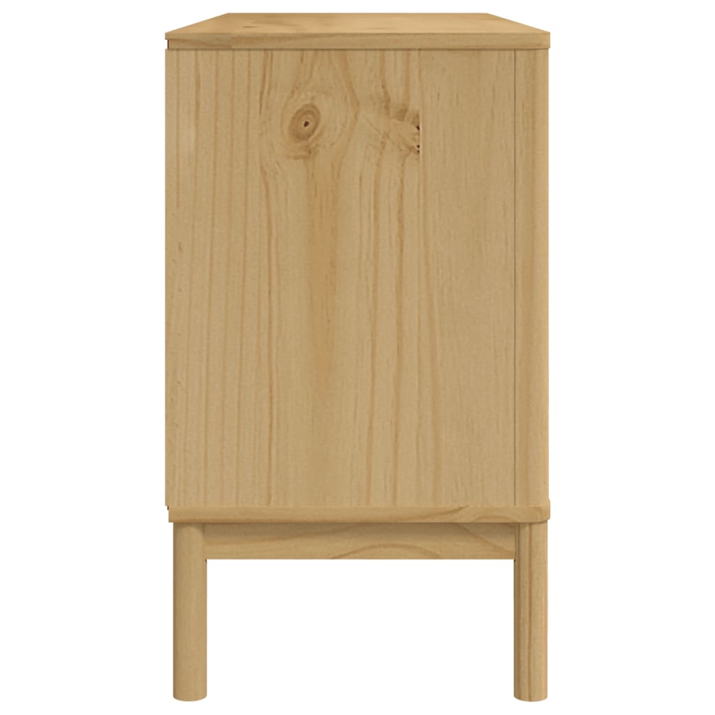 Komoda FLORO voštano smeđa 114 x 43 x 74 cm od masivne borovine