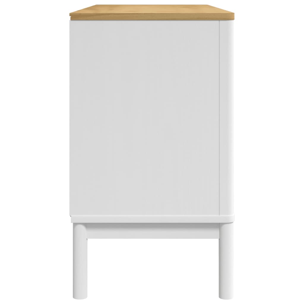 Komoda FLORO bijela 114 x 43 x 74 cm od masivne borovine