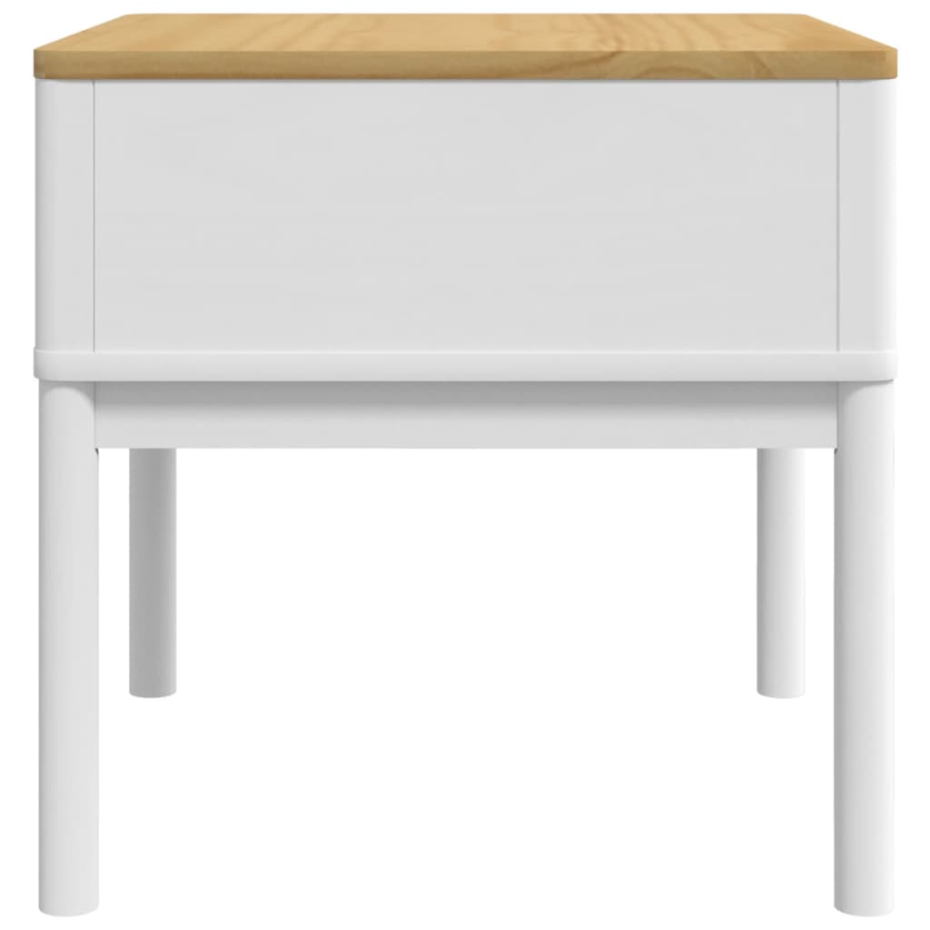 Stolić za lampu FLORO bijeli 55 x 55 x 54 cm od borovine