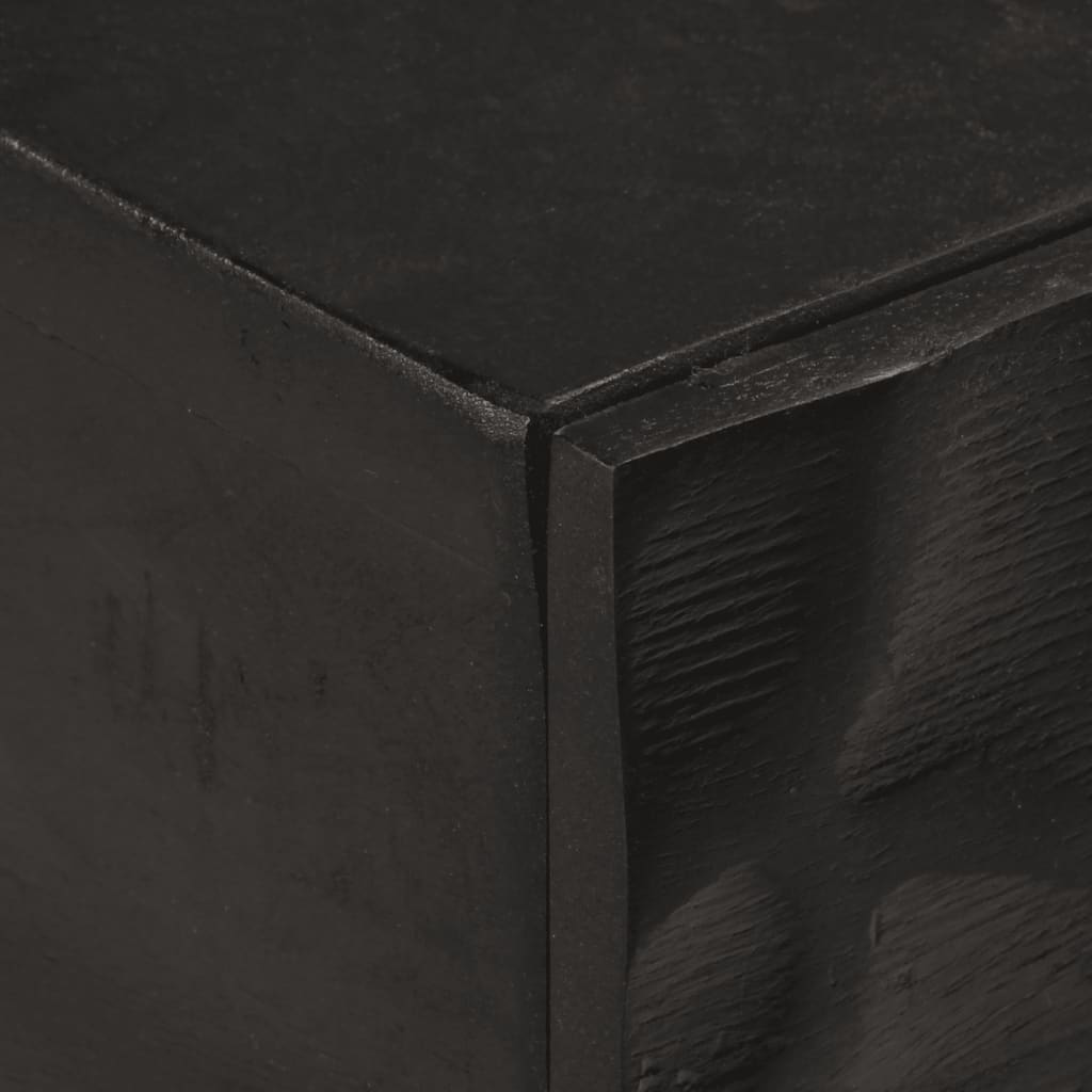 Konzolni stol crni 90 x 30 x 76 cm masivno drvo manga i željezo