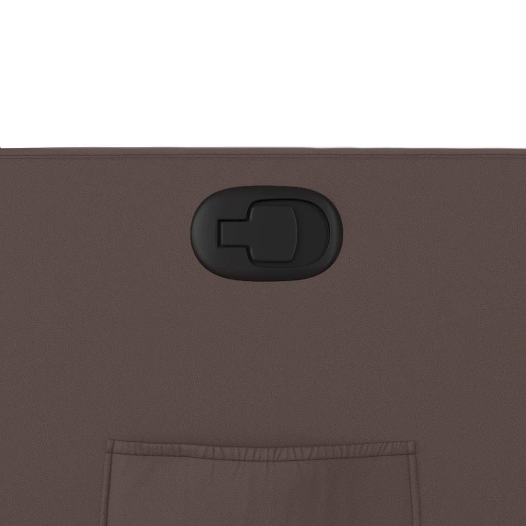 Naslonjač na podizanje od umjetne kože smeđi