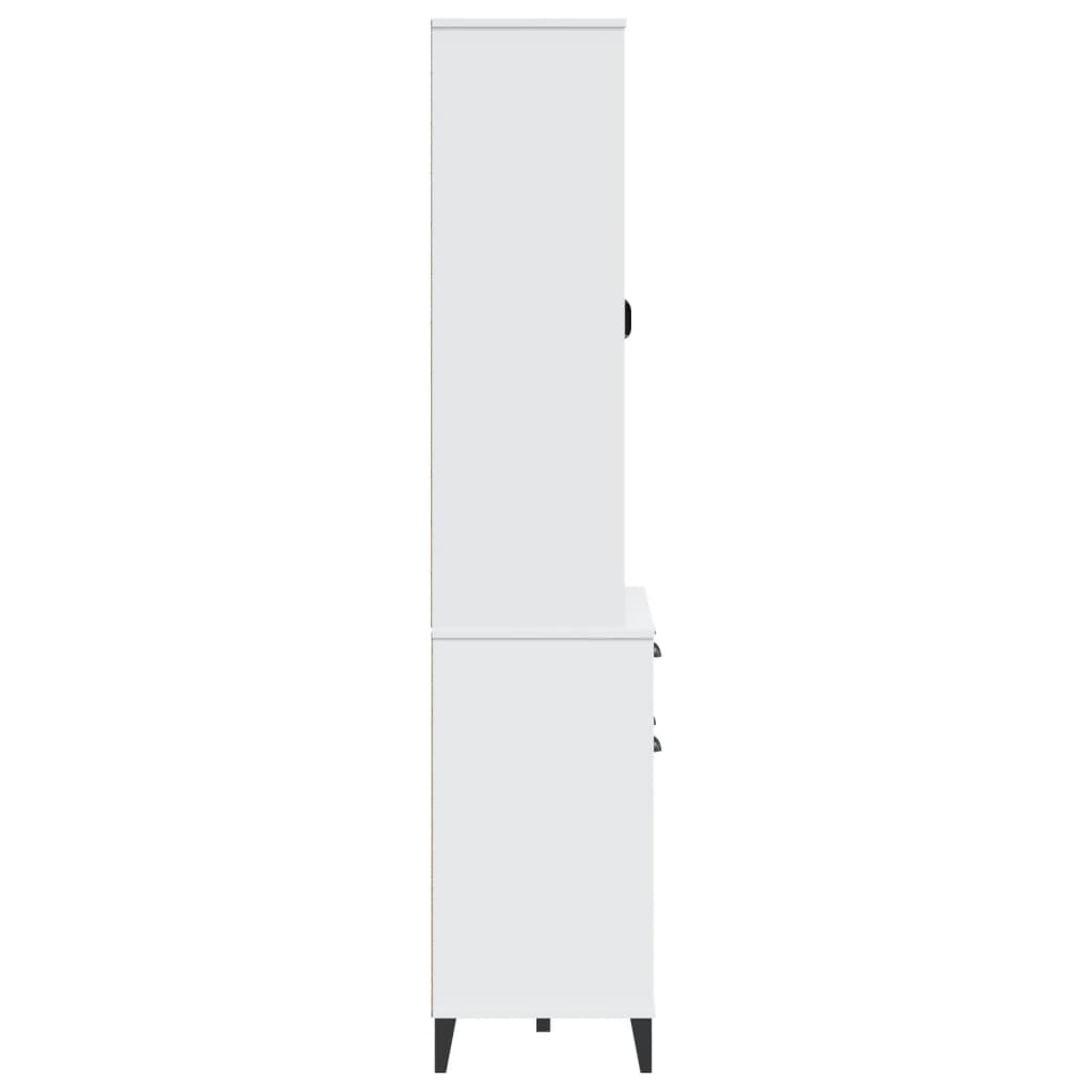 Visoka komoda VIKEN 80 x 40 x 190 cm od masivne borovine