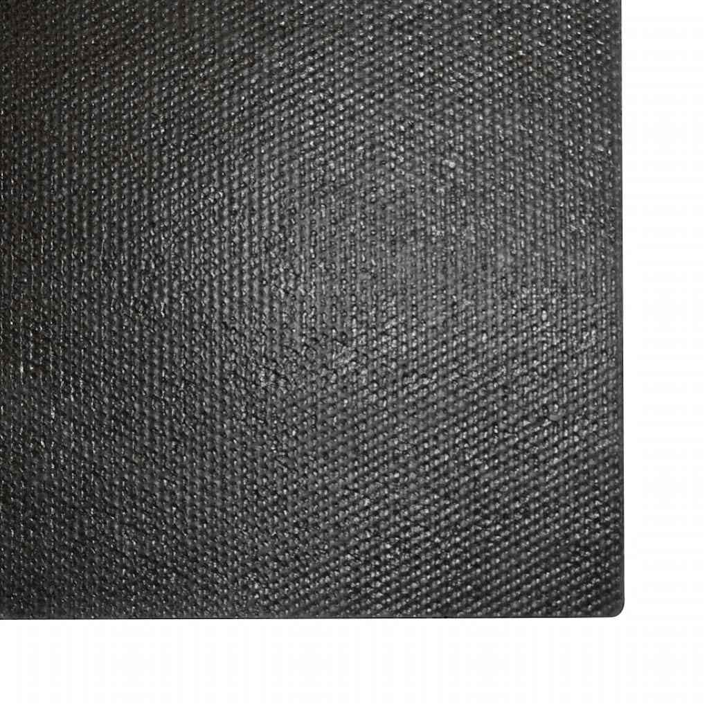 Otirači 2 kom crni 40 x 60 cm čupavi od kokosovih vlakana