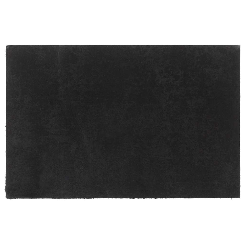 Otirač crni 65 x 100 cm čupavi od kokosovih vlakana