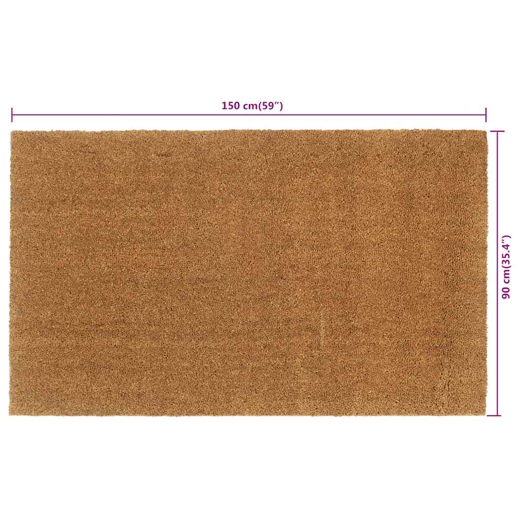 Otirač prirodni 90x150 cm čupavi od kokosovih vlakana