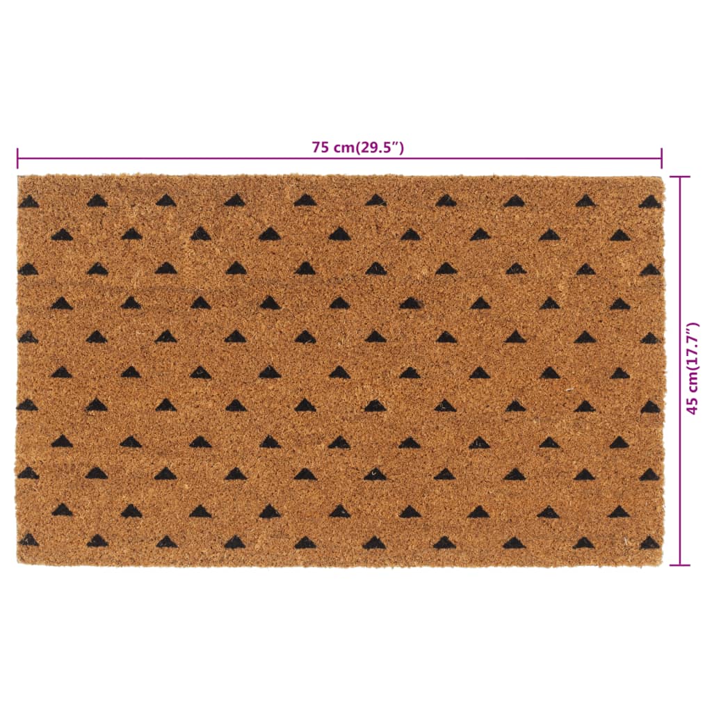 Otirač prirodni 45 x 75 cm čupavi od kokosovih vlakana