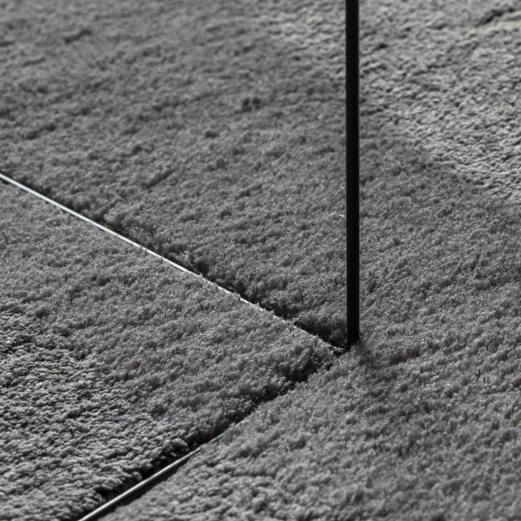 Tepih HUARTE kratkih vlakana meki i perivi antracit 200x280 cm