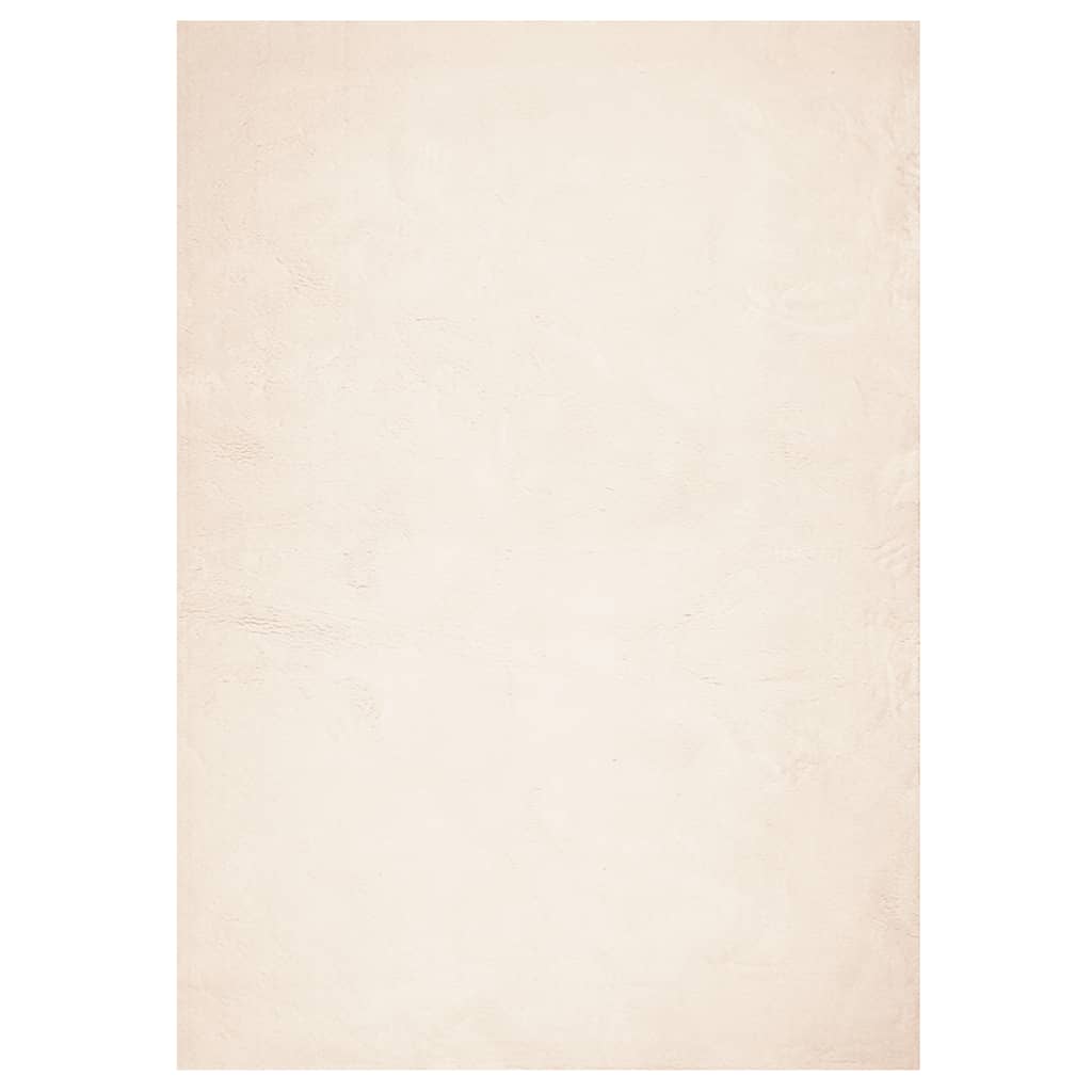 Tepih HUARTE kratkih vlakana mekani i perivi bež 160 x 230 cm