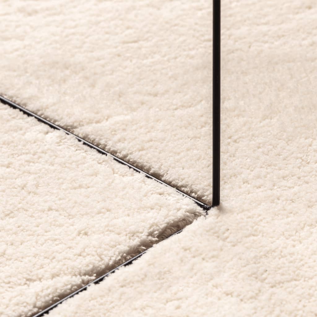 Tepih HUARTE kratkih vlakana mekani i perivi bež 200 x 200 cm