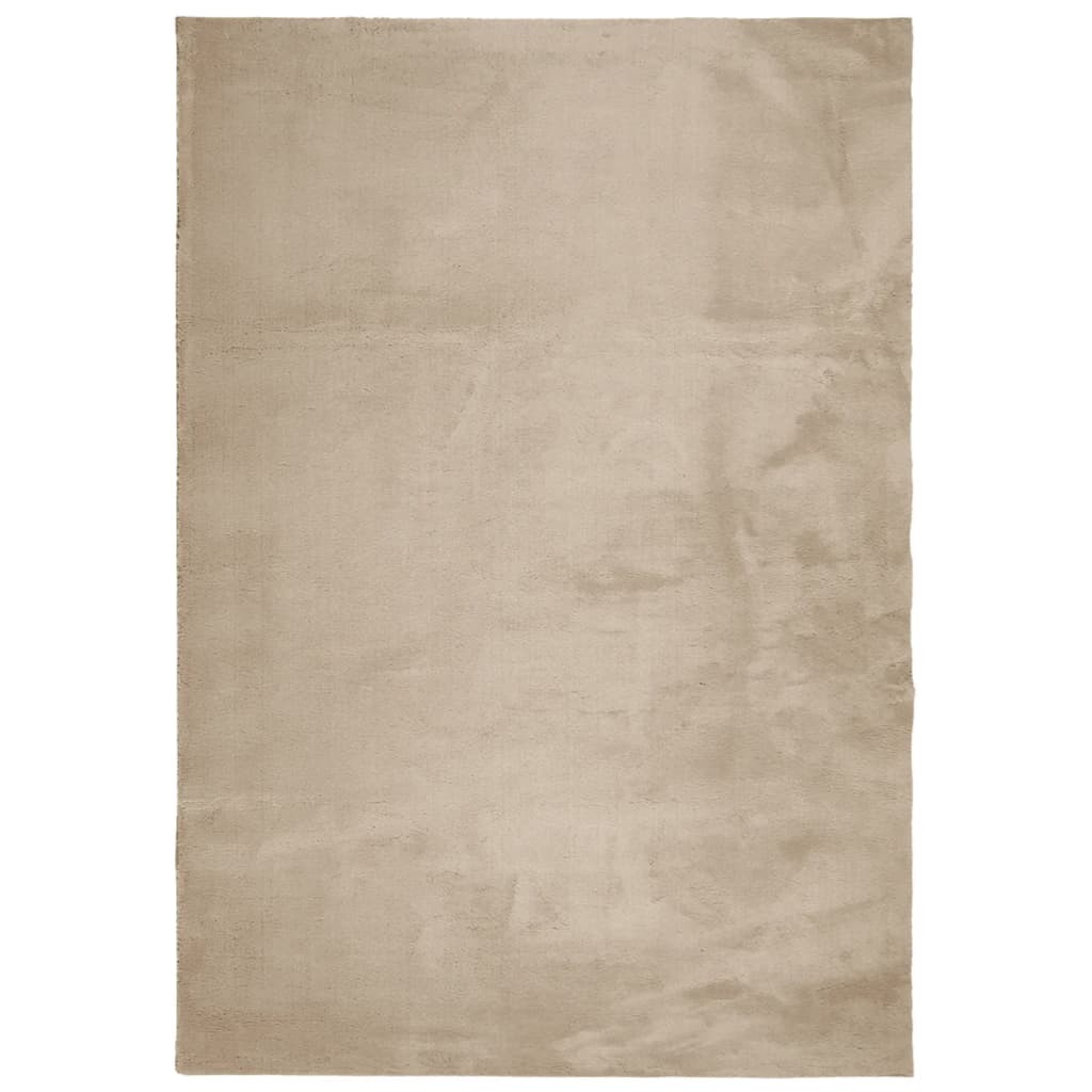 Tepih HUARTE kratka vlakna mek i periv boja pijeska 160x230 cm