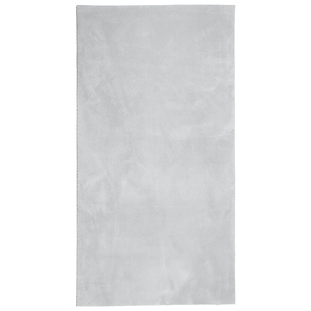 Tepih HUARTE kratkih vlakana mekani i perivi sivi 60x110 cm