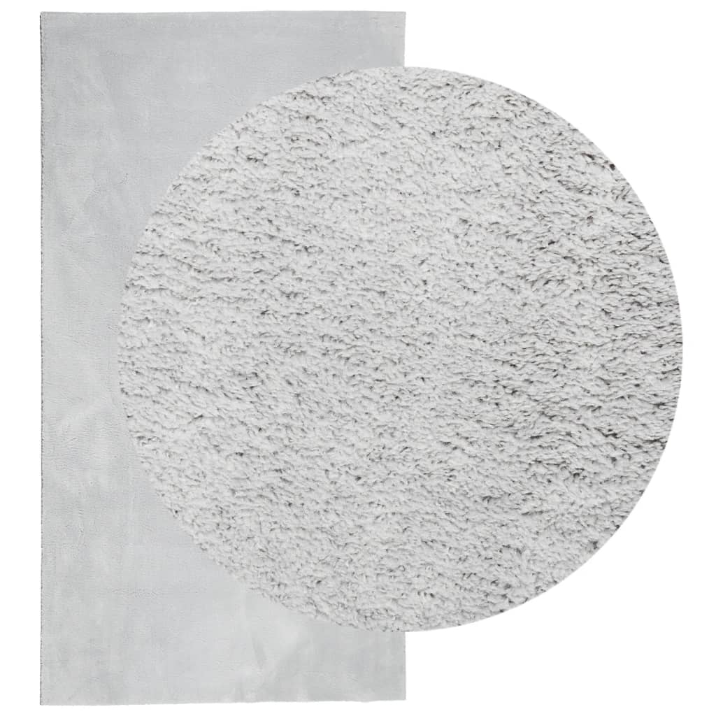 Tepih HUARTE kratkih vlakana mekani i perivi sivi 80x150 cm