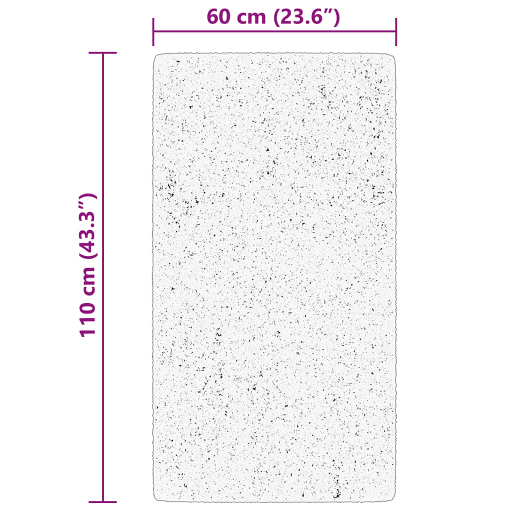 Tepih HUARTE kratkih vlakana mekani i perivi zeleni 60x110 cm
