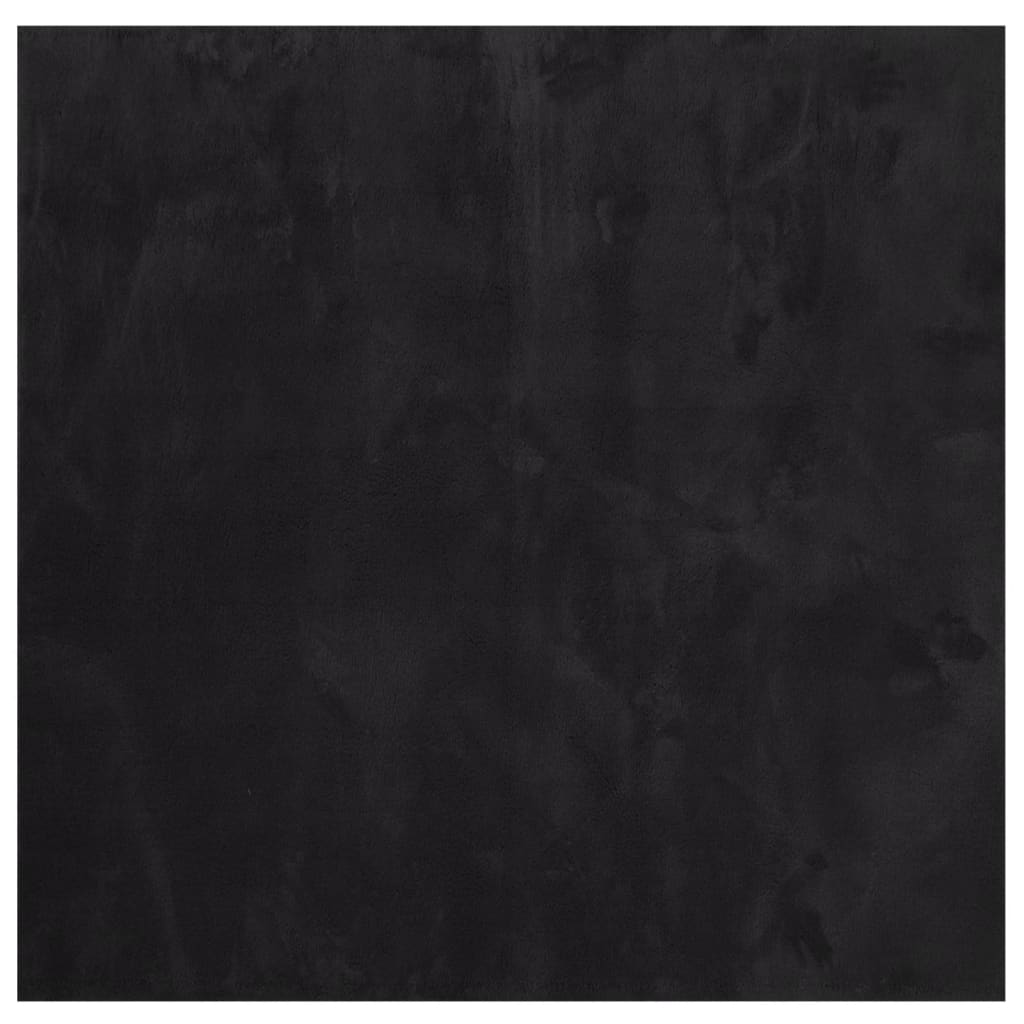 Tepih HUARTE kratkih vlakana mekani i perivi crni 160x160 cm