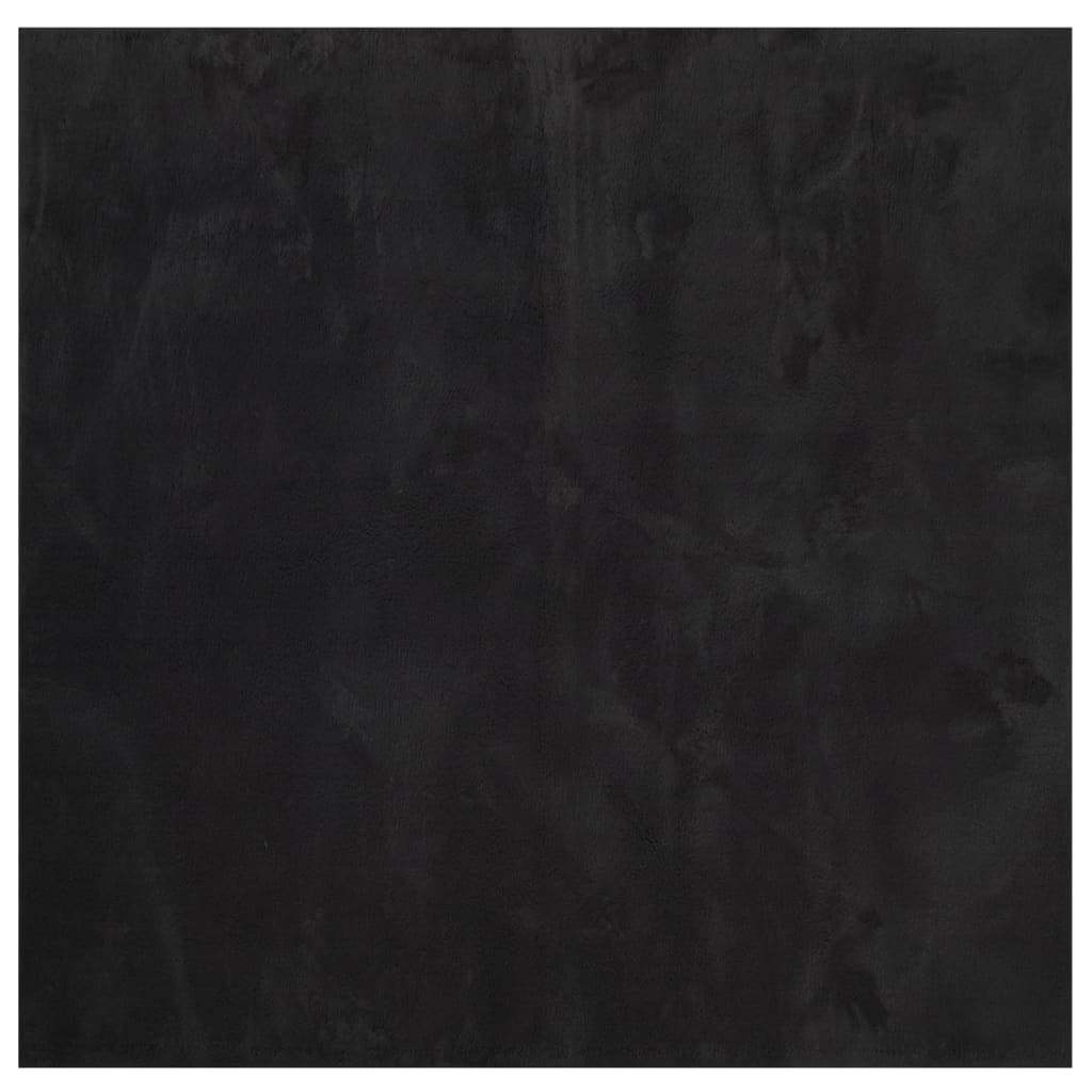 Tepih HUARTE kratkih vlakana mekani i perivi crni 240x240 cm