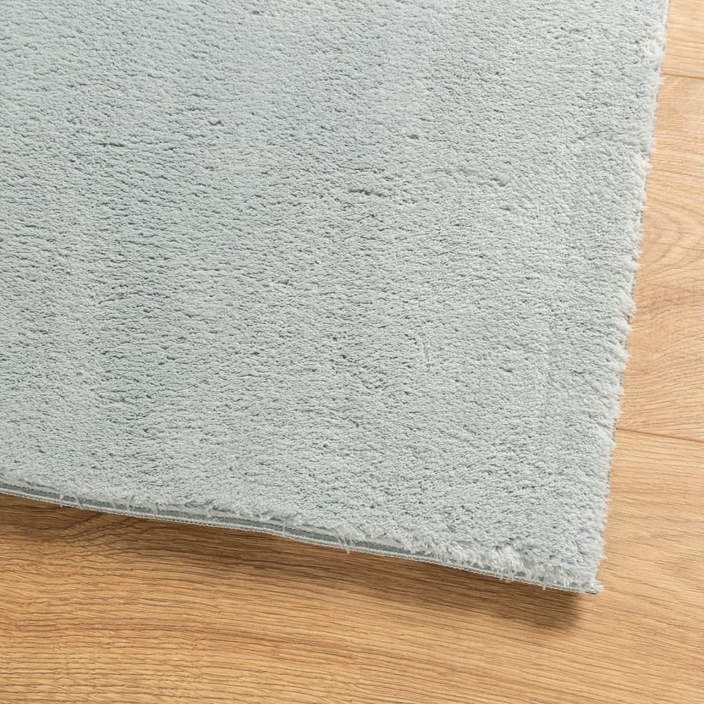 Tepih HUARTE kratkih vlakana mekani i perivi plavi 80 x 250 cm