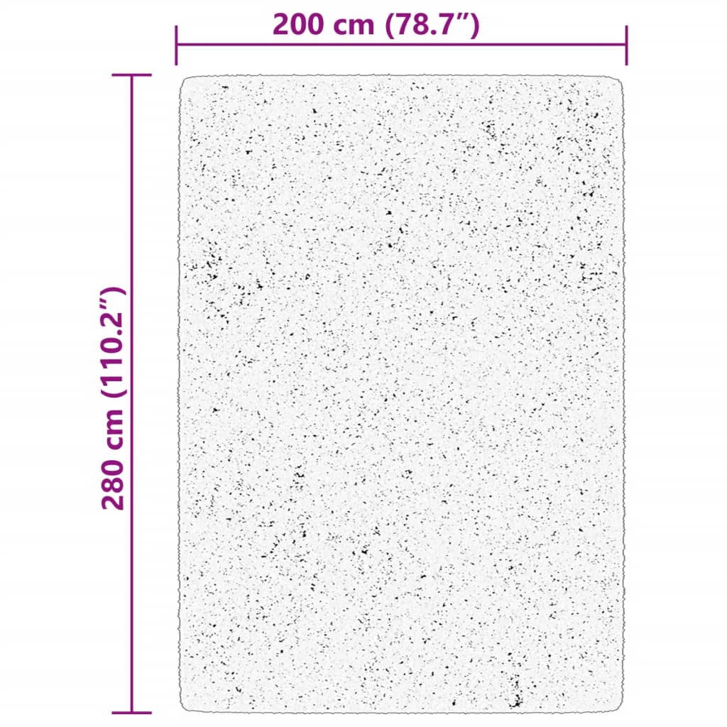 Tepih HUARTE kratkih vlakana mekani i perivi crveni 200x280 cm