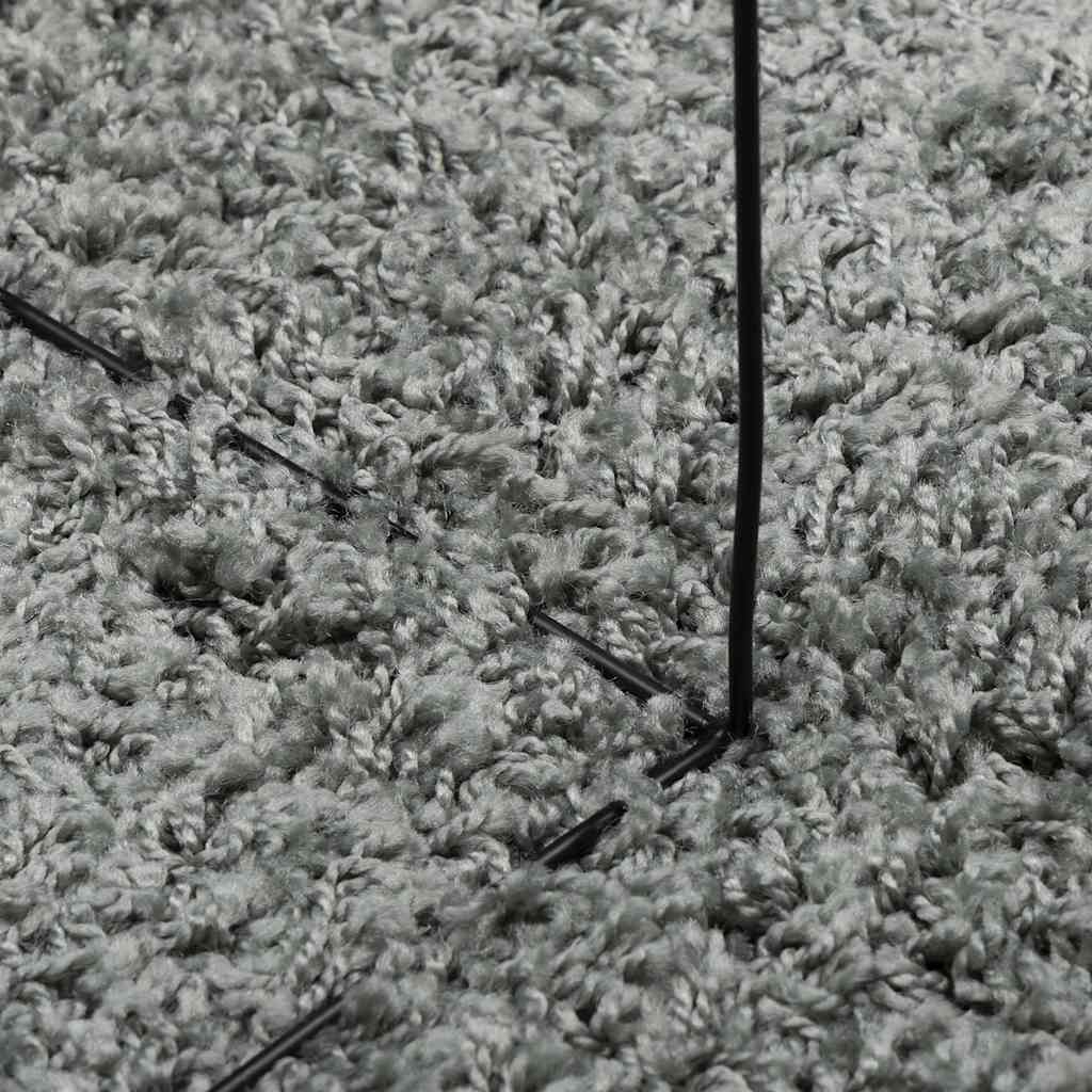 Čupavi tepih PAMPLONA visoka vlakna moderni zeleni 80x150 cm