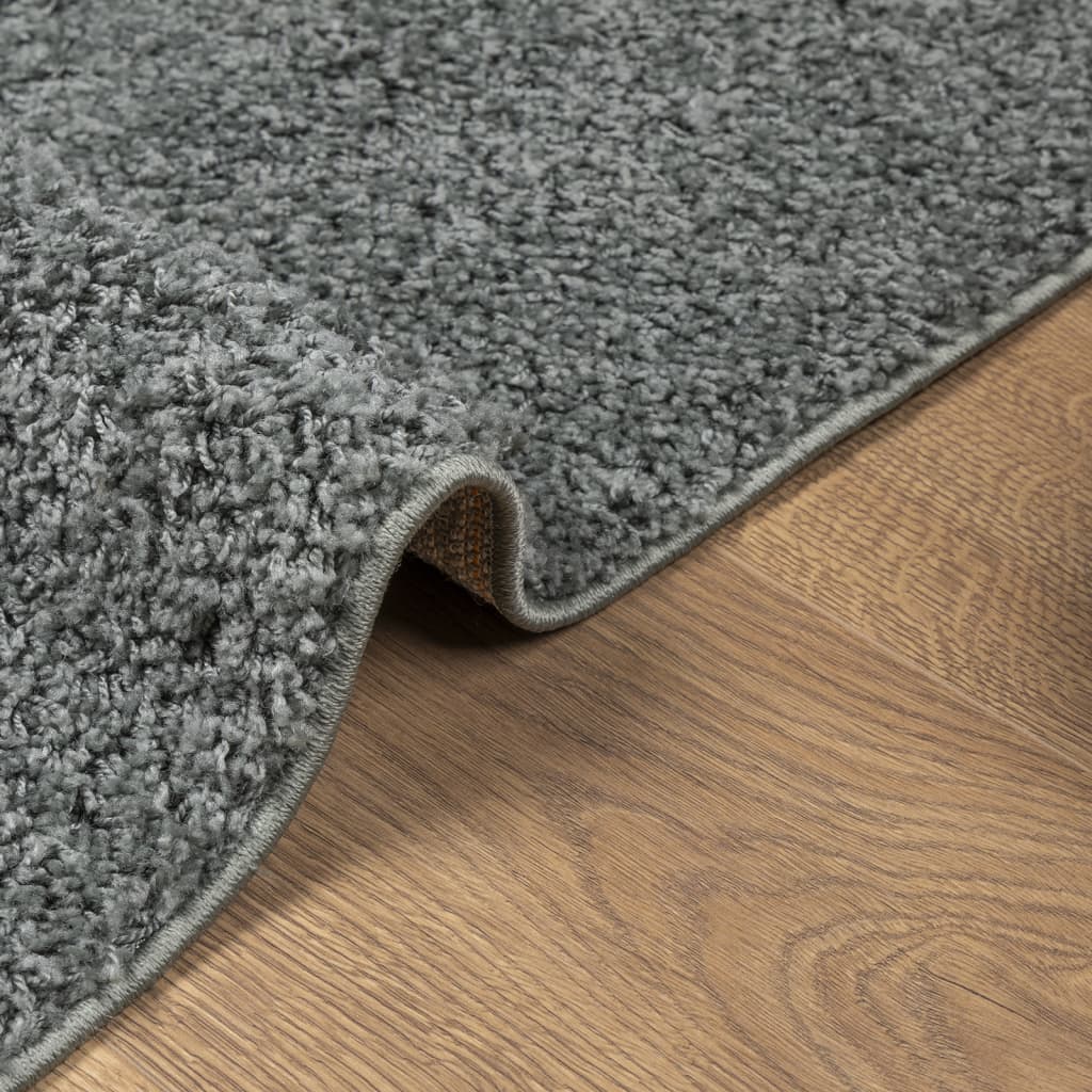 Čupavi tepih PAMPLONA visoka vlakna moderni zeleni 80x250 cm